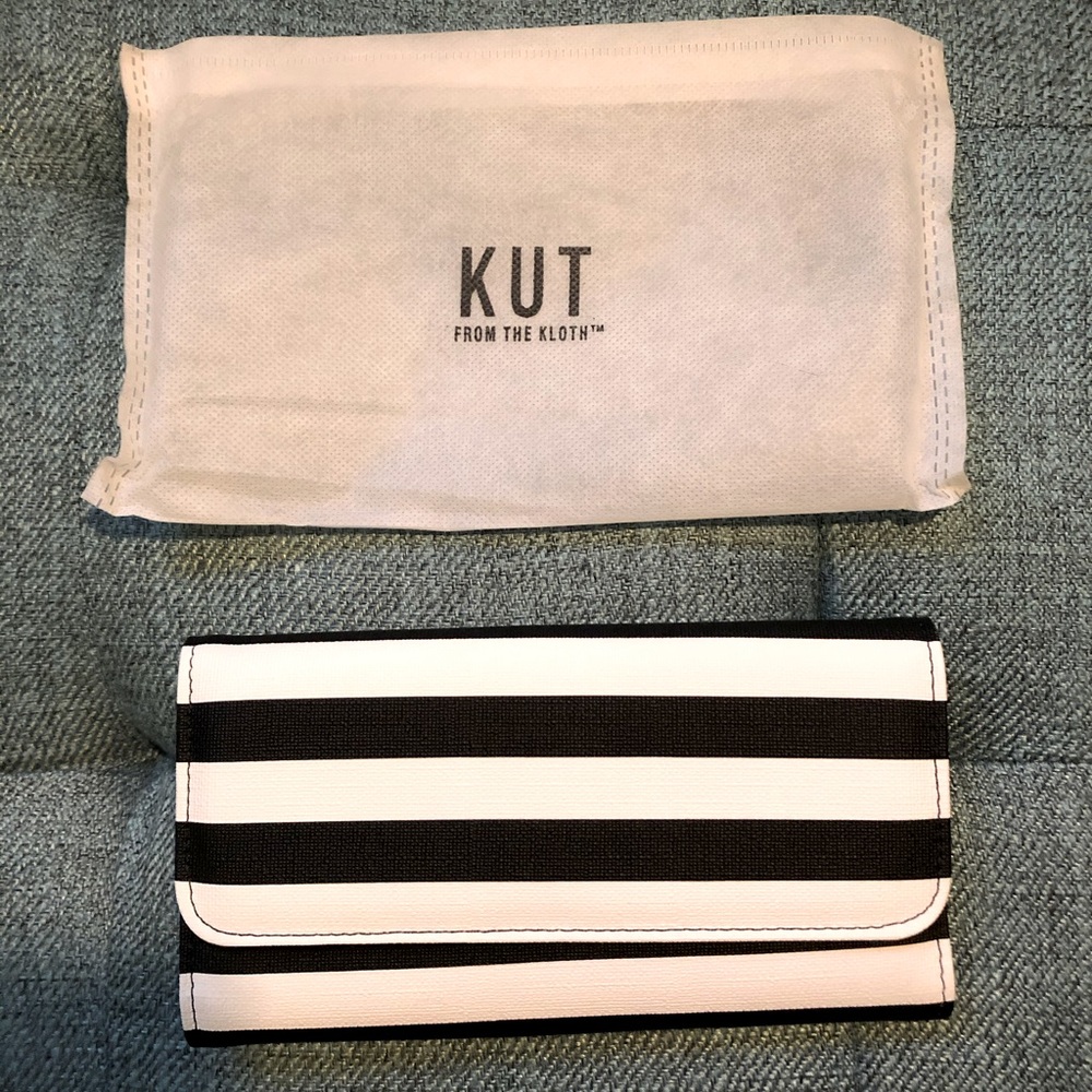 New: Kut From The Cloth- Slim striped wallet